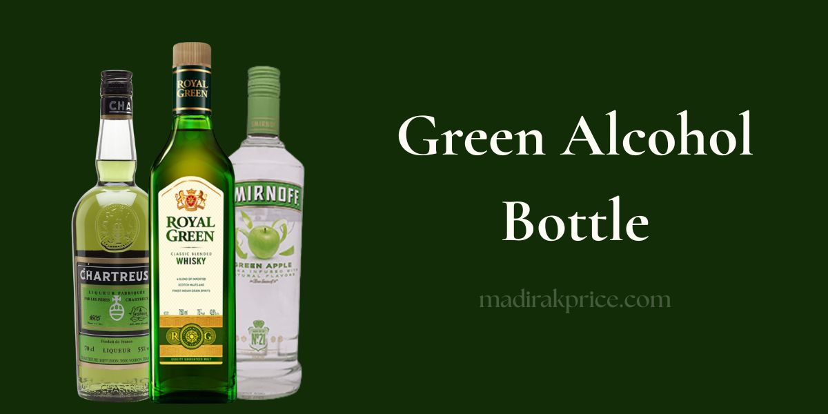Green Alcohol Bottle