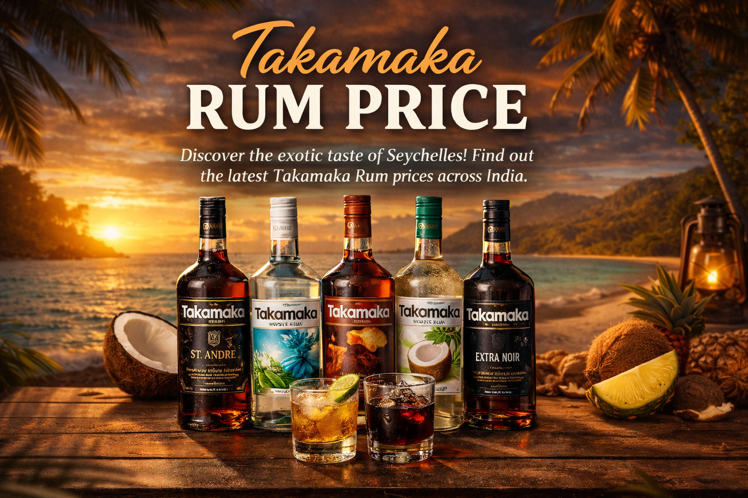 Takamaka Rum Price in India 2026 – Latest Cost, Variants, Bottle Sizes & City-Wise Rates