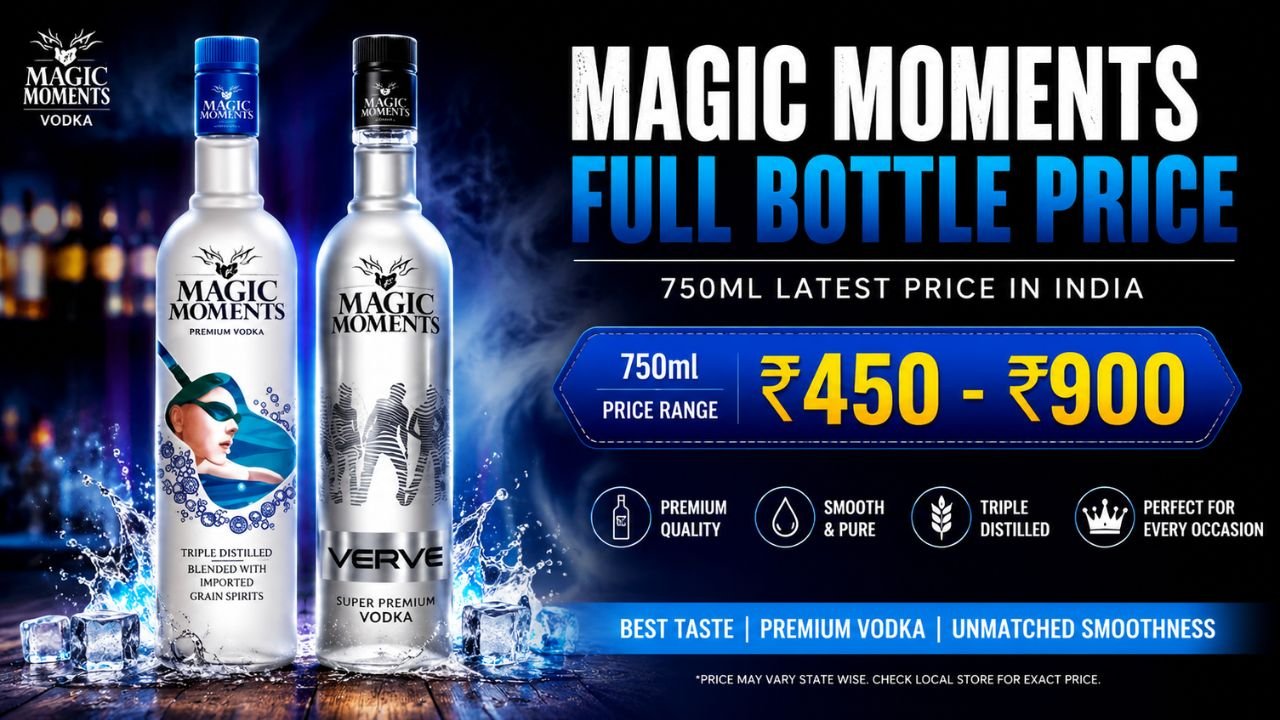 Magic Moments Full Bottle Price (750ml) in India 2026 – Latest State-Wise Price List