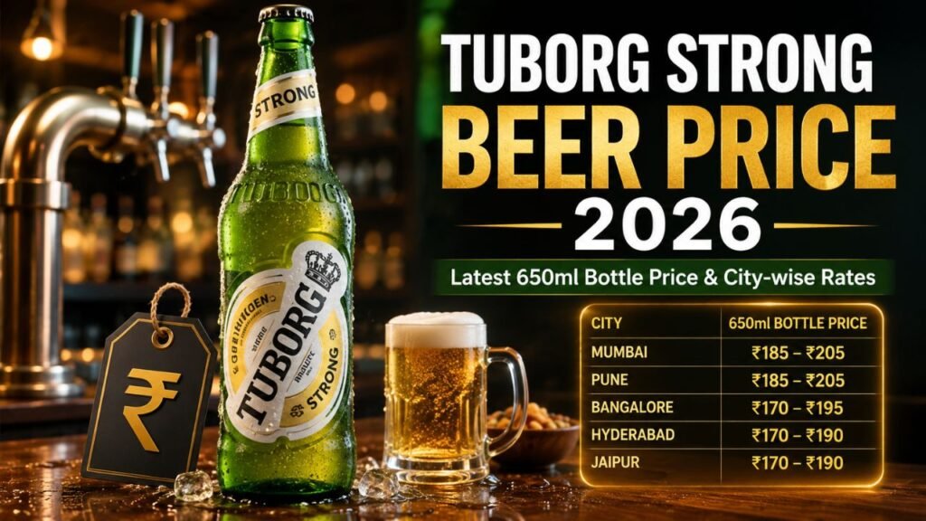 Updated Price List of Tuborg Strong Beer in Jaipur