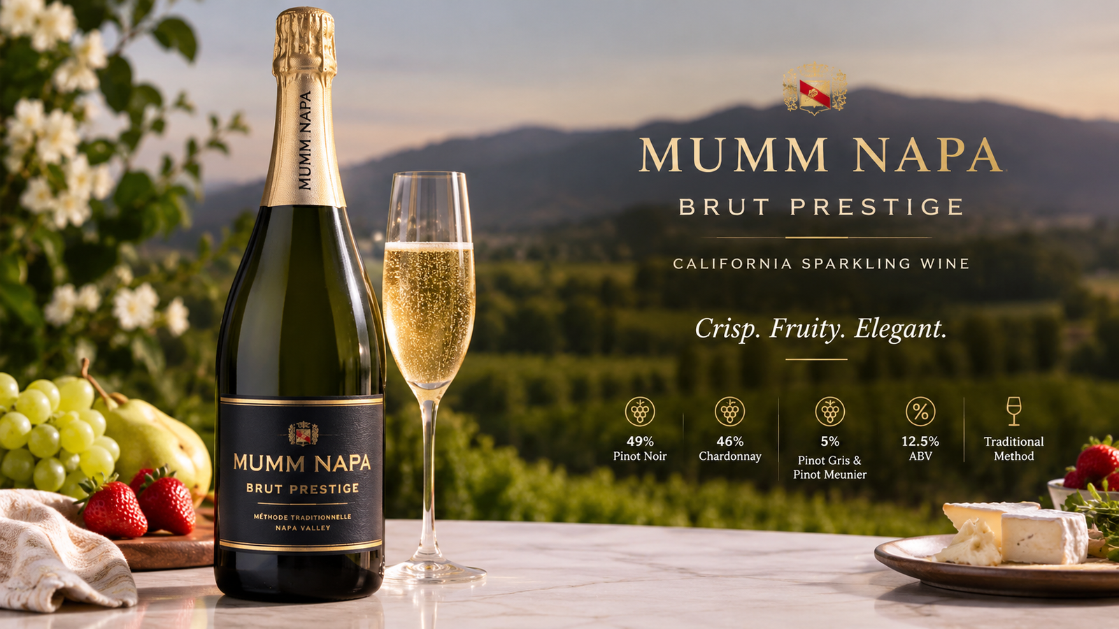 Mumm Napa Brut Prestige: Price, Alcohol, Taste, Blend and Detailed Review